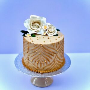 Passion fruit and mango chocolate cake